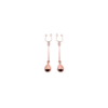 Bijou pince téton, forme perle doré rose 